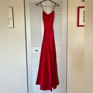 Sherri Hill Bright Red Prom Dress